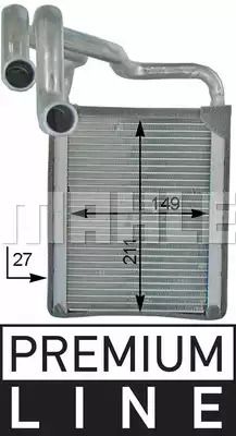 Радіатор пічки Kia Ceed/Hyundai i30 06-12, MAHLE/KNECHT (AH203000P)