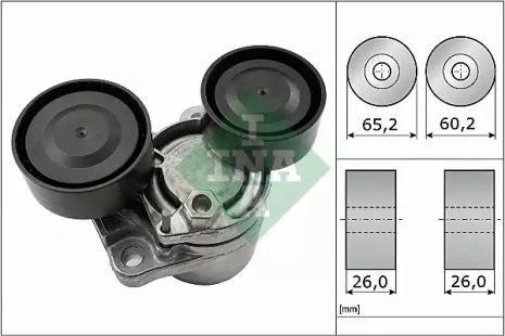 Натяжна планка поліклінового ременя BMW X6 (F16, F86) 08/14 - (INA), INA (534050510)