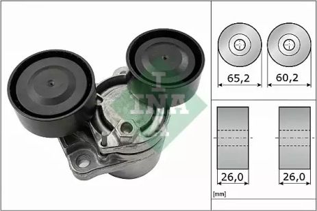 Натяжна планка поліклінового ременя BMW X6 (F16, F86) 08/14 - (INA), INA (534050510)