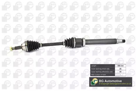 Піввісь Ford Focus 1.4-1.8i 98-05 (25/23) 930mm R, BGA (DS2301R)