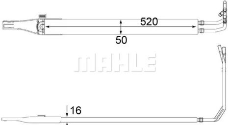 Радиатор масла Vito 2.1-3.7 03-, MAHLE/KNECHT (CLC10000P)