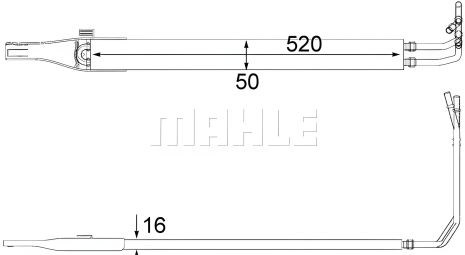 Радіатор оливи Vito 2.1-3.7 03-, MAHLE/KNECHT (CLC10000P) Радіатор оливи Vito 2.1-3.7 03-, MAHLE/KNECHT (CLC10000P)