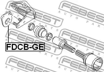 Подшипник приводного вала Ford Mondeo 00-07, FEBEST (FDCBGE)