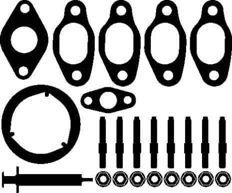 Прокладка турбины (к-кт) VW T5 1.9 TDI 03-, ELRING (722050)