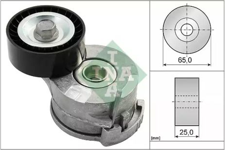 Натяжная планка поликлинового ремня CITROEN C4 II (B7) 2.0 HDi 02/09 - (INA), INA (534036910)