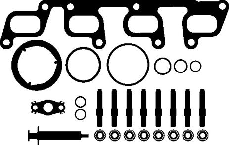 Прокладка турбины (к-кт) Caddy/Golf/T5 1.6/2.0 TDI 09-, ELRING (262500)