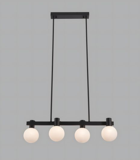 Регульована підвісна люстра, чорна VALESO BC84006-4 BK.