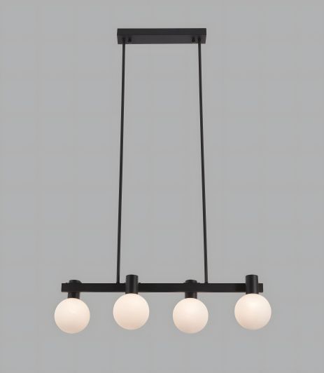 Регульована підвісна люстра, чорна VALESO BC84006-4 BK. Регульована підвісна люстра, чорна VALESO BC84006-4 BK.