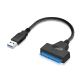 Кабель-адаптер SATA III 22pin to USB 6Gbps Black | Для HDD и SSD Кабель-адаптер SATA III 22pin to USB 6Gbps Black | Для HDD и SSD