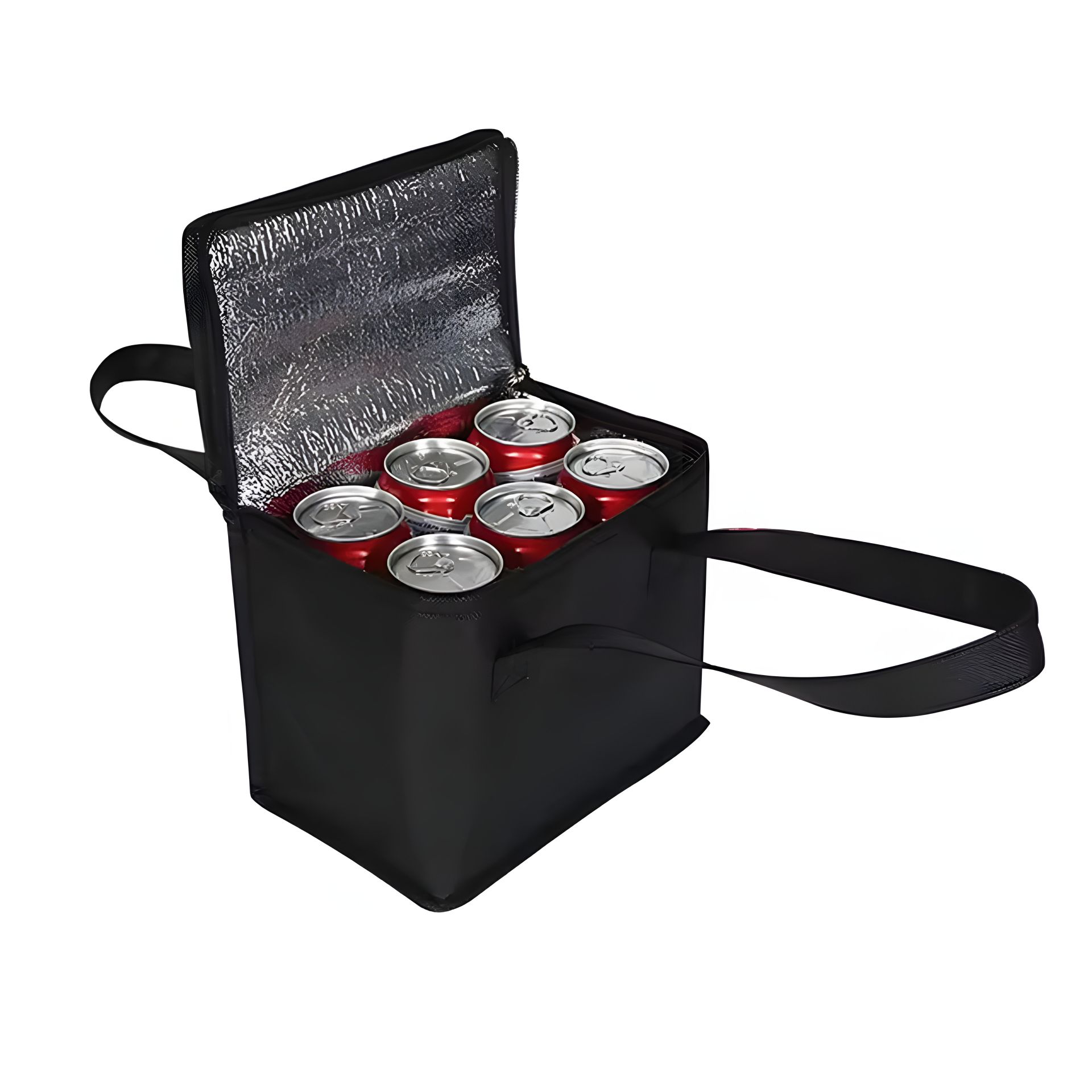 Чорна сумка-холодильник 17x14x21cm Чорна сумка-холодильник 17x14x21cm