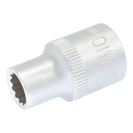 Мультирозмірна торцева головка 12-гранна ½" 10 мм L 40 мм CrV MASTERTOOL 78-0610