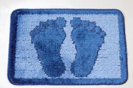 Килимок для ванної/туалету "Ноги" 40*60 см Vonaldi 1725/ blue legs Килимок для ванної/туалету "Ноги" 40*60 см Vonaldi 1725/ blue legs