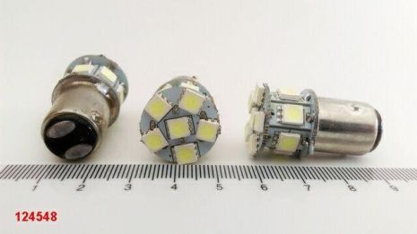 Лампа світлодіод с/ц 12V P21/5W 1157 13SMD (1 поверх) біла