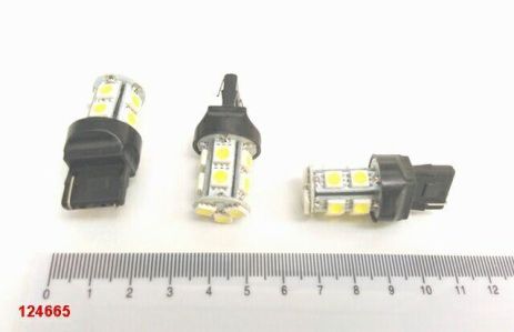 Лампа светодиод б/ц 12V W21W T20 13SMD белая