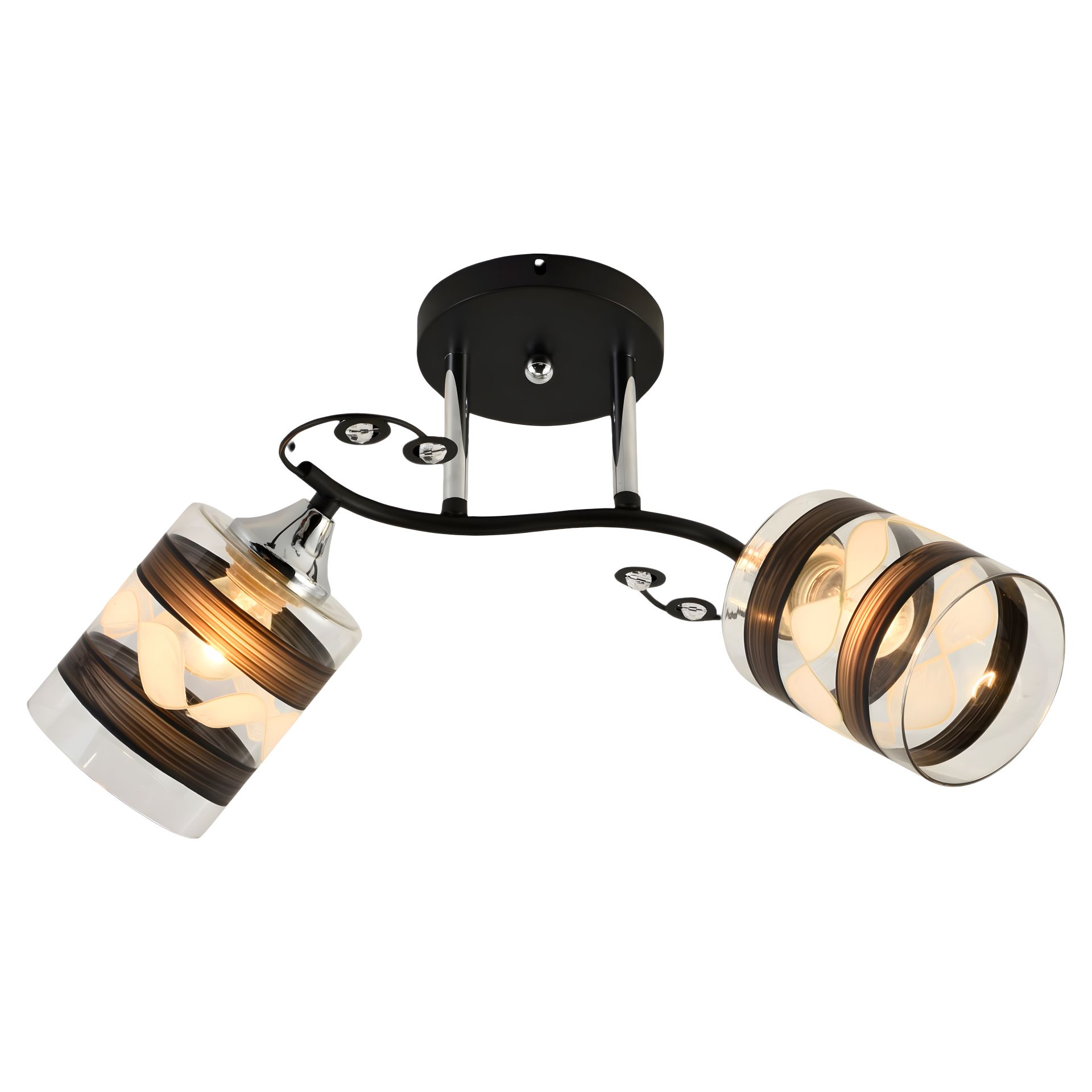 Декоративная люстра VALESO V XA1458/2 BK+CR Декоративная люстра VALESO V XA1458/2 BK+CR