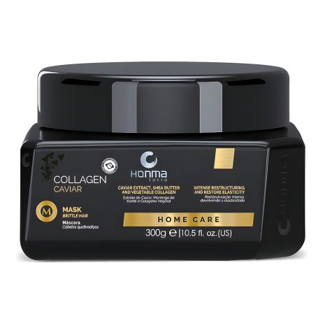 Honma Tokyo Caviar Care Mask маска для волос глубокого восстановления с коллагеном, 300 мл (заводская)