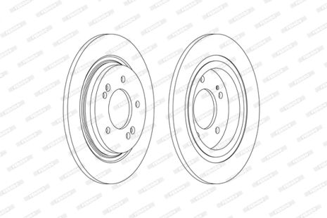 Диск гальмівний KIA XCEED, HYUNDAI i30, HYUNDAI GRANDEUR, FERODO (DDF2604C)