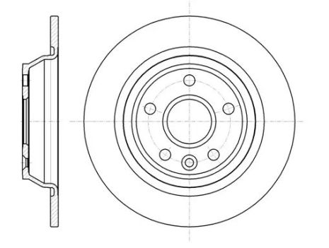 Диск гальмівний LAND ROVER, VOLVO S60, FORD GALAXY, REMSA (6116700)