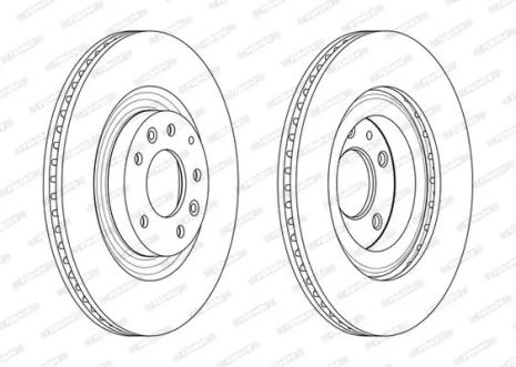 Диск гальмівний MAZDA RX-8, FERODO (DDF2002C)