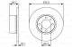 Диск гальмівний LADA TOSCANA, LADA NOVA, LADA KALINKA, BOSCH (0986479988)