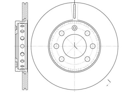 Диск гальмівний AUDI A2, VW LUPO, REMSA (659500)