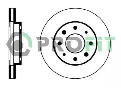 Диск гальмівний VOLVO V40, PROTON IMPIAN, MITSUBISHI SPACE, PROFIT (50100885)