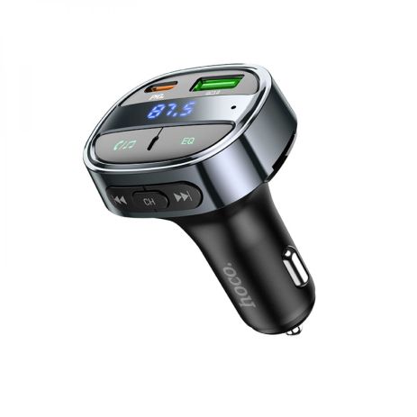 Модулятор Hoco E70 PD30W+QC3.0 car BT FM transmitter Черный