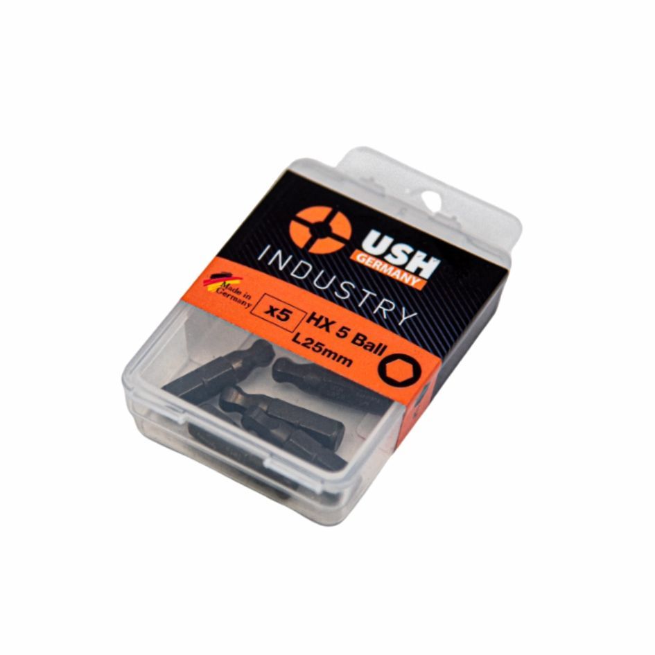 Отверточная насадка USH Industry с шаровидным наконечником: HEX SW 5 x 25 мм, Уп. 5 шт. Yato UUSE0012973 Отверточная насадка USH Industry с шаровидным наконечником: HEX SW 5 x 25 мм, Уп. 5 шт. Yato UUSE0012973