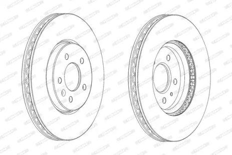 Диск гальмівний OPEL ZAFIRA, OPEL ASTRA, OPEL CASCADA, FERODO (DDF2191C1)