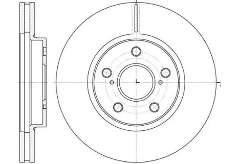 Диск гальмівний LEXUS ES, TOYOTA CAMRY, TOYOTA PREVIA, REMSA (686210)