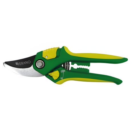 Секатор 205мм, косой срез, регулятор раскрытия VERANO | 71-818 Секатор 205мм, косой срез, регулятор раскрытия VERANO | 71-818