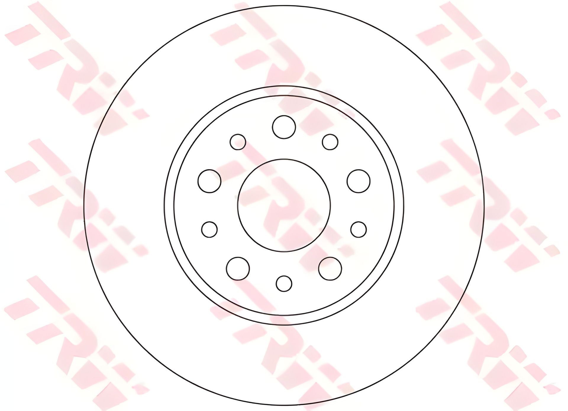 Гальмівний диск FIAT 500L TRW (DF6228) Гальмівний диск FIAT 500L TRW (DF6228)