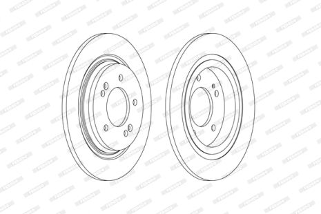 Диск гальмівний KIA XCEED, HYUNDAI i30, HYUNDAI GRANDEUR, FERODO (DDF2604C)