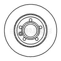 Диск тормозной VW TRANSPORTER, BORG & BECK (BBD4214)