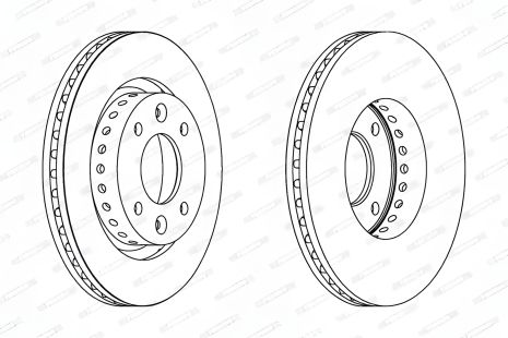 Гальмівний диск для Kia Carens, FERODO (DDF1397)