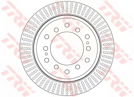 Гальмівний диск TOYOTA LAND CRUISER, LEXUS GX, TOYOTA FJ, TRW (DF6342) Гальмівний диск TOYOTA LAND CRUISER, LEXUS GX, TOYOTA FJ, TRW (DF6342)