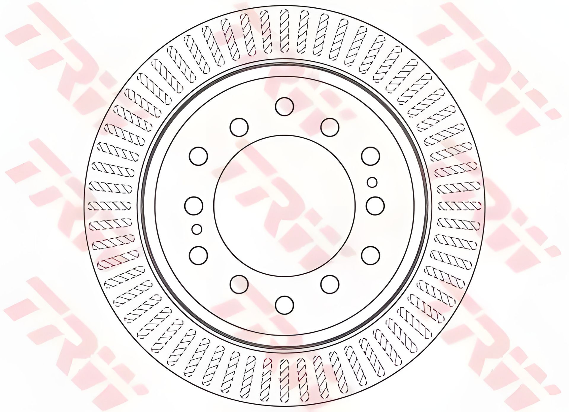 Гальмівний диск TOYOTA LAND CRUISER, LEXUS GX, TOYOTA FJ, TRW (DF6342) Гальмівний диск TOYOTA LAND CRUISER, LEXUS GX, TOYOTA FJ, TRW (DF6342)