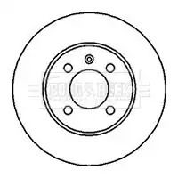 Диск гальмівний VW CADDY, SEAT INCA, SEAT TOLEDO, BORG & BECK (BBD4037)