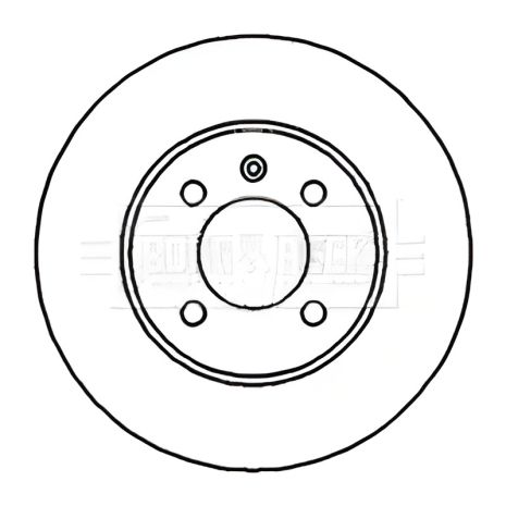 Тормозной диск для VW CADDY, SEAT INCA, SEAT TOLEDO, BORG & BECK (BBD4037)
