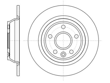 Диск гальмівний LAND ROVER, VOLVO S60, FORD GALAXY, REMSA (6116700)