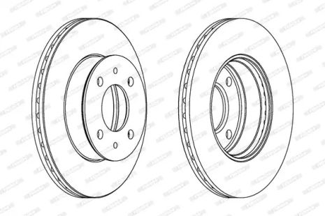 Диск гальмівний KIA (DYK), HYUNDAI ACCENT, FERODO (DDF1632)