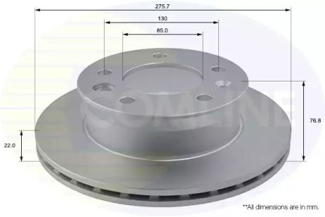 Диск тормозной VW LT, MERCEDES-BENZ SPRINTER, MERCEDES-BENZ VARIO, COMLINE (ADC1610V)