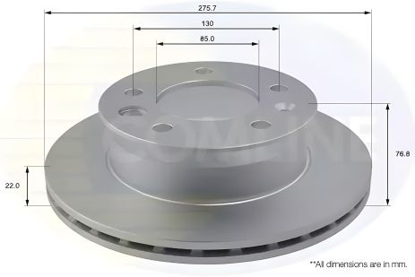 Тормозной диск для VW LT, MERCEDES SPRINTER/Vario, COMLINE (ADC1610V)