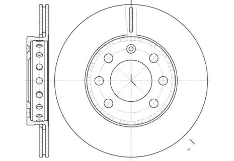 Диск гальмівний AUDI A2, VW LUPO, REMSA (659500)