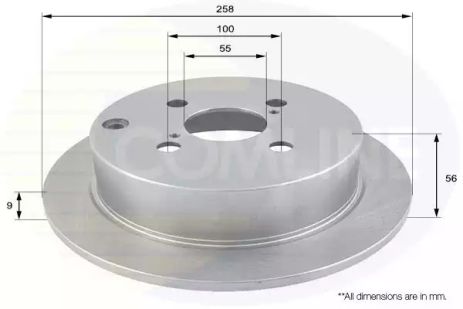 Brake Toyota Matrix, Toyota Corolla, Toyota Vios, Comline (ADC01115)