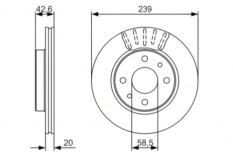Тормозной диск BOGDAN 2310, LADA GRANTA, BOSCH (0986479082) Тормозной диск BOGDAN 2310, LADA GRANTA, BOSCH (0986479082)