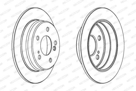 Диск тормозной LIFAN 320, MERCEDES-BENZ E-CLASS, MERCEDES-BENZ 190, FERODO (DDF122)