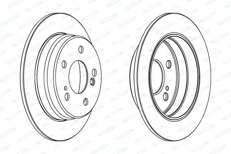 Тормозной диск LIFAN 320, MERCEDES-BENZ E-CLASS, MERCEDES-BENZ 190, FERODO (DDF122)