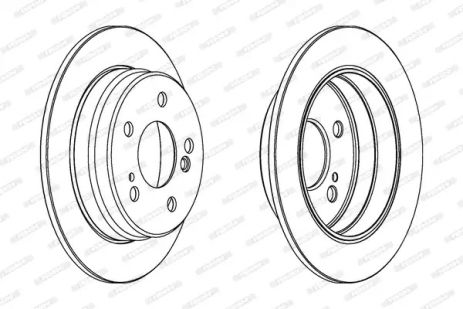 Диск тормозной LIFAN 320, MERCEDES-BENZ E-CLASS, MERCEDES-BENZ 190, FERODO (DDF122)