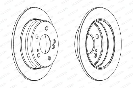 Гальмівний диск LIFAN 320, E-CLASS MERCEDES-BENZ, 190 MERCEDES-BENZ, FERODO (DDF122)